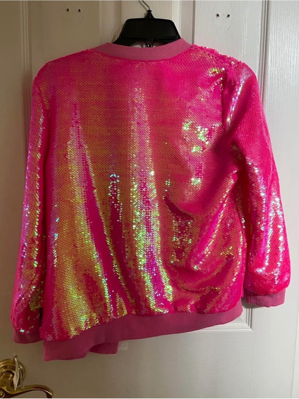 Jojo’s Closet Girls Sequin Jacket in Hot Pink